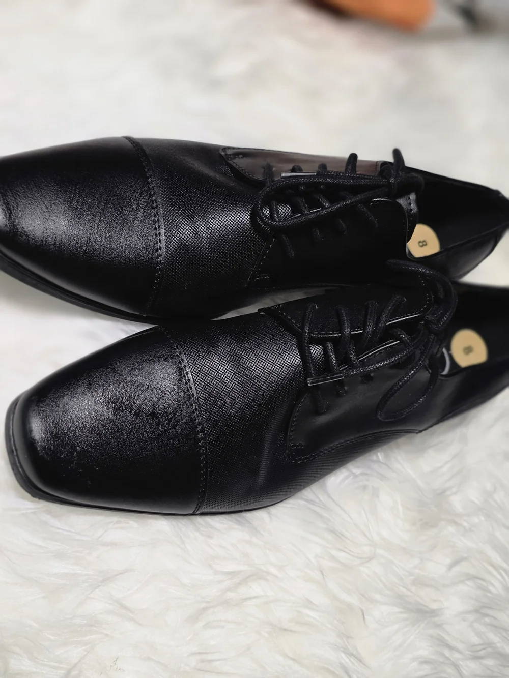 Calvin Klein Men's Black Lace-Up Flats